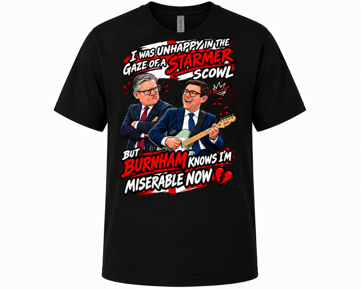 BURNHAM KNOWS I'M MISERABLE NOW Men's T-Shirt