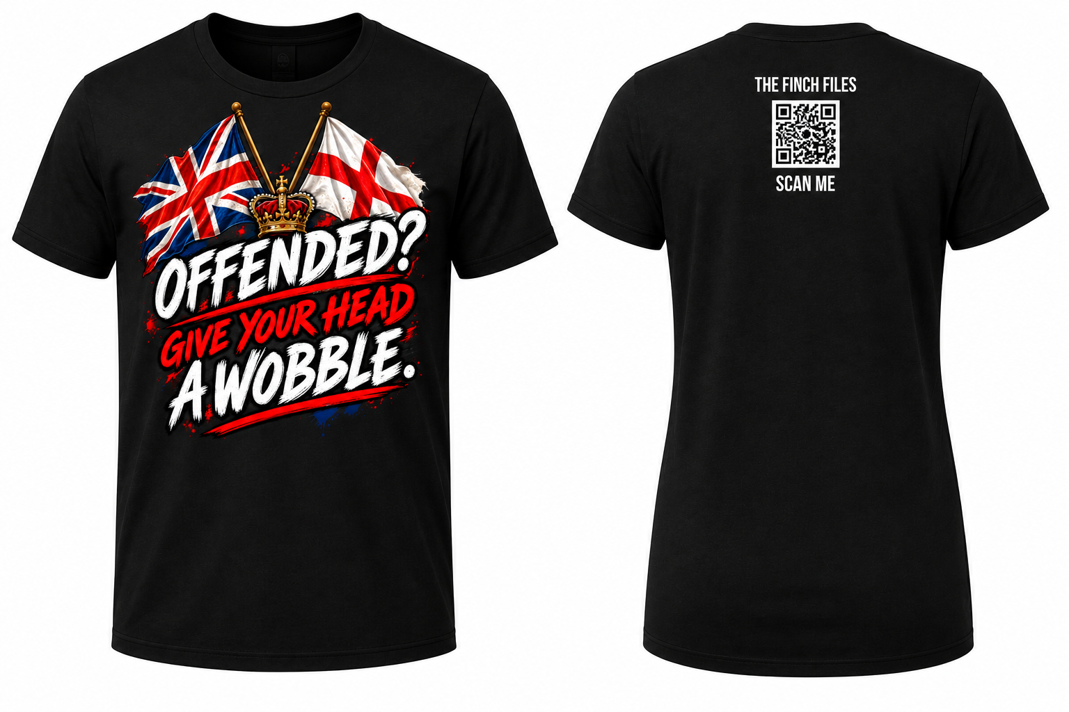 OFFENDED? GIVE YOUR HEAD A WOBBLE. Men's T-shirt