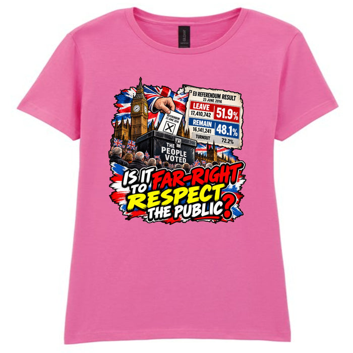 IS IT FAR-RIGHT TO RESPECT THE PUBLIC? Women's T-Shirt
