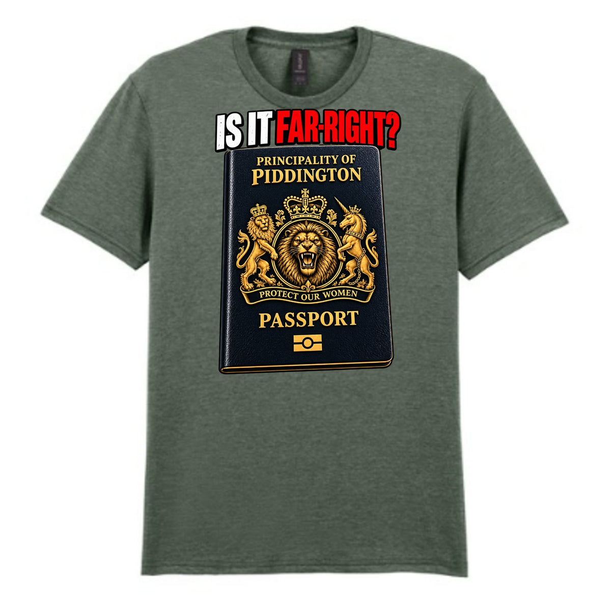 Mockup - Heather Military Green
