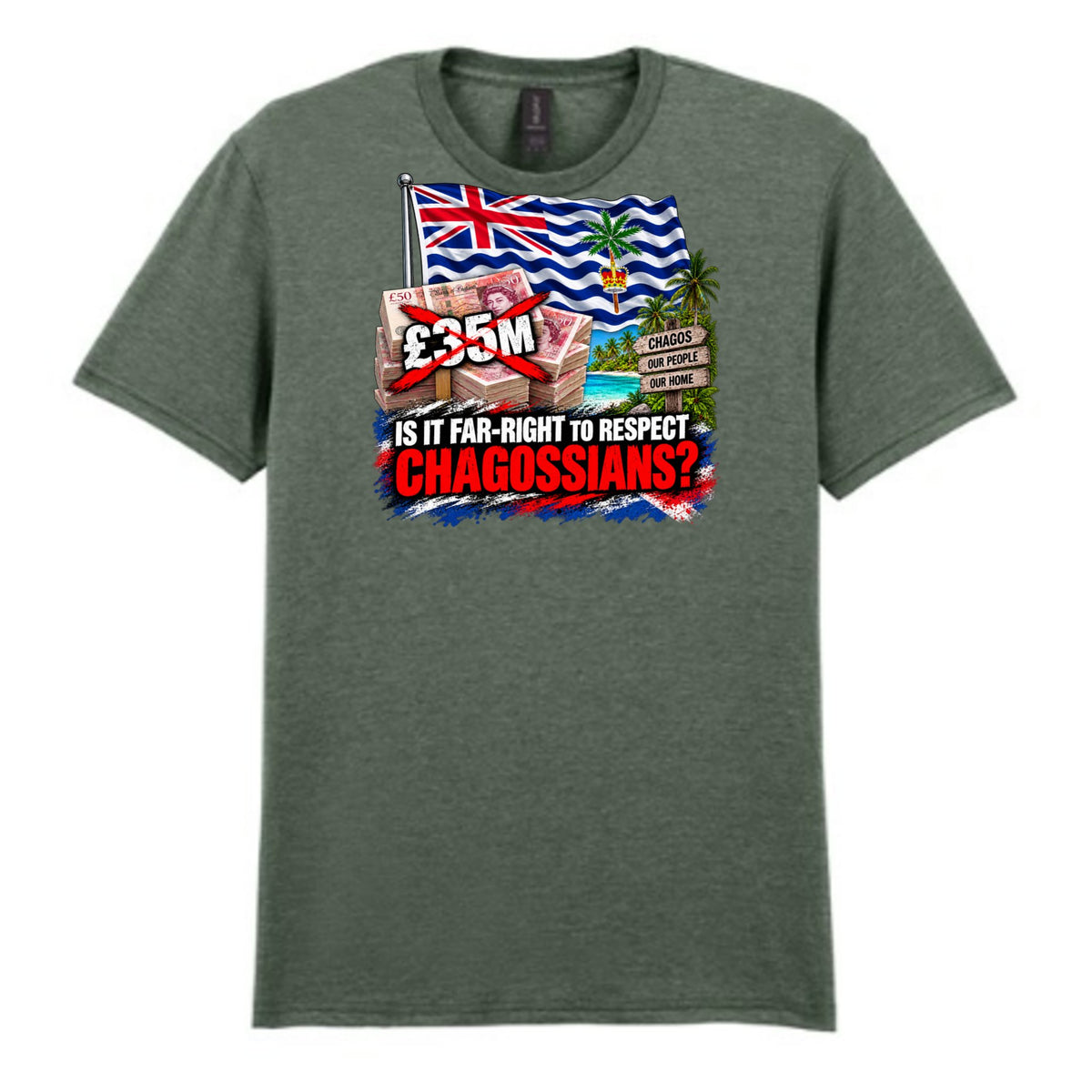 Mockup - Heather Military Green