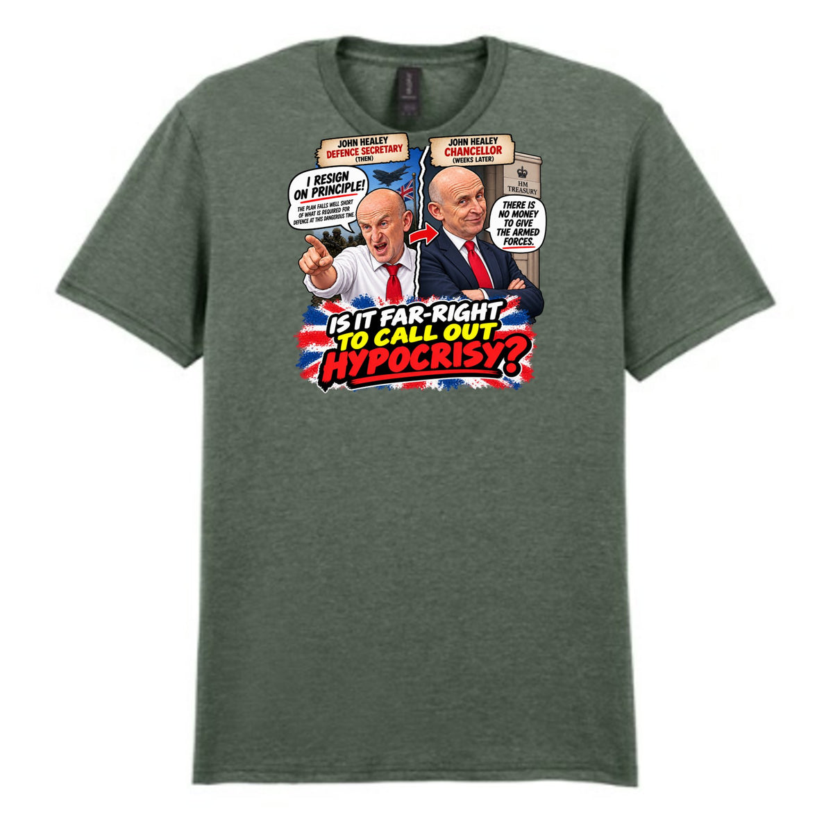 Mockup - Heather Military Green