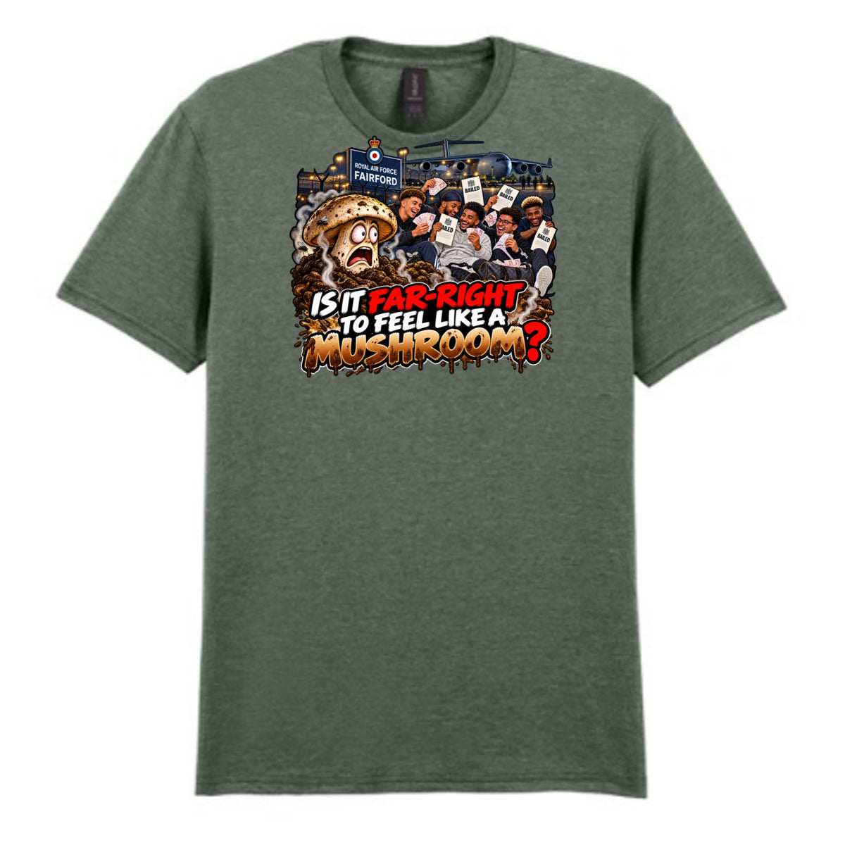 Mockup - Heather Military Green