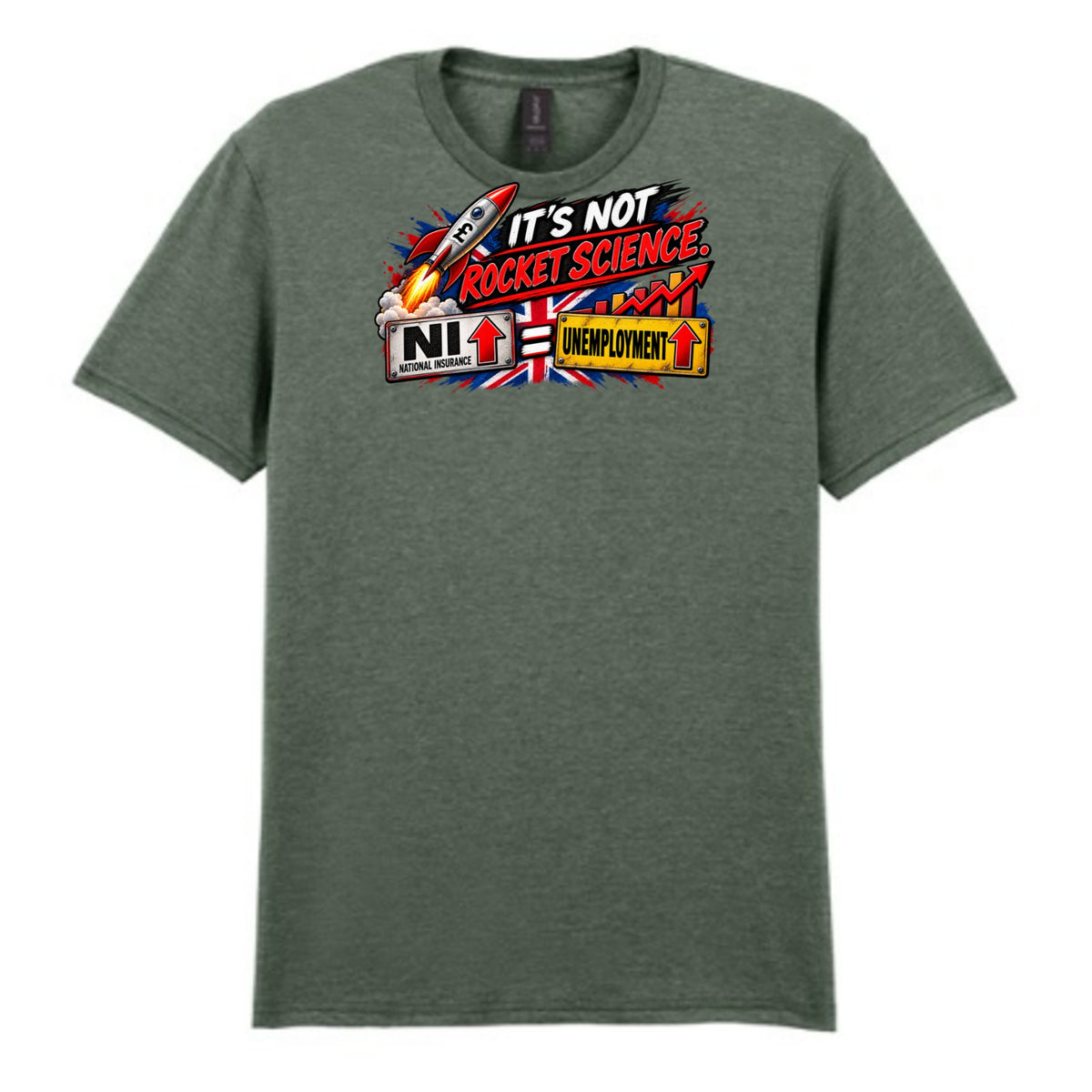 Mockup - Heather Military Green