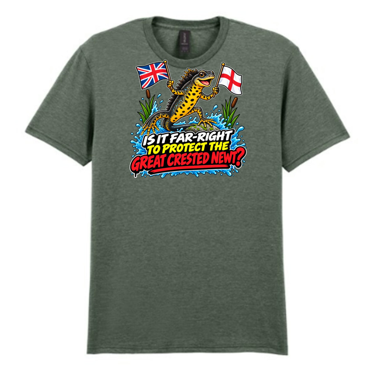 Mockup - Heather Military Green