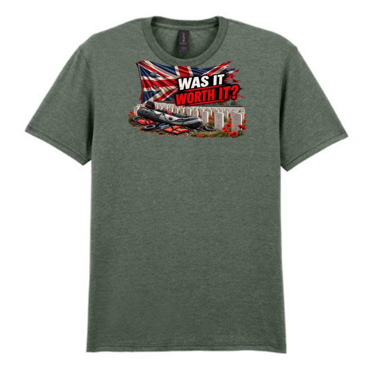Mockup - Heather Military Green