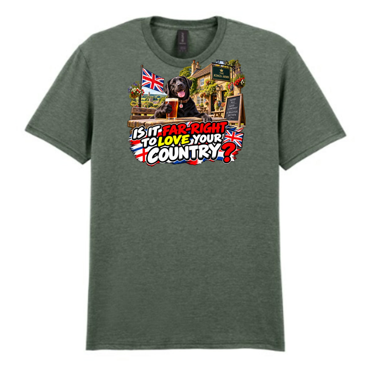 Mockup - Heather Military Green