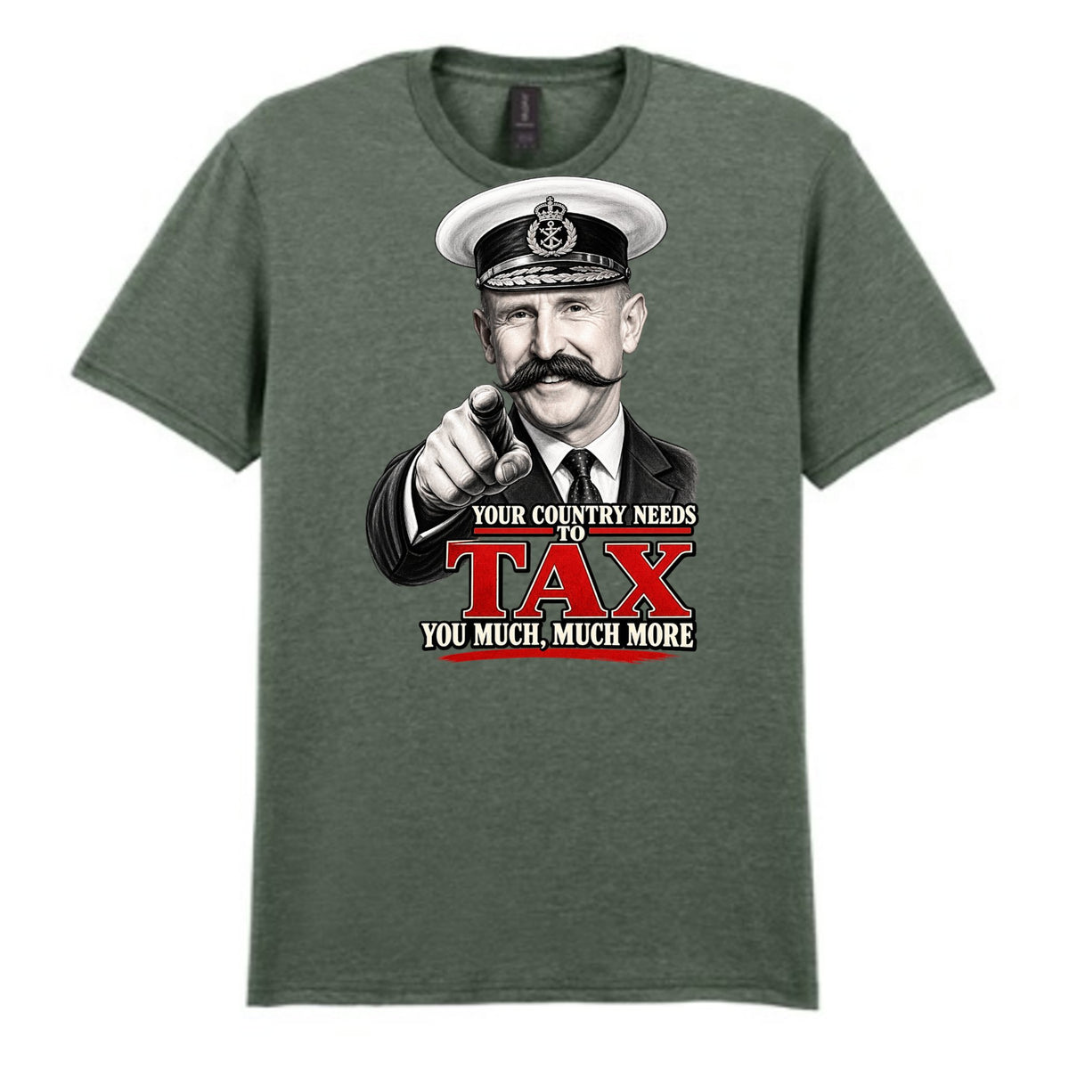 Mockup - Heather Military Green