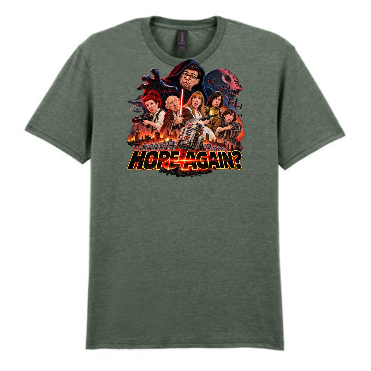 Mockup - Heather Military Green