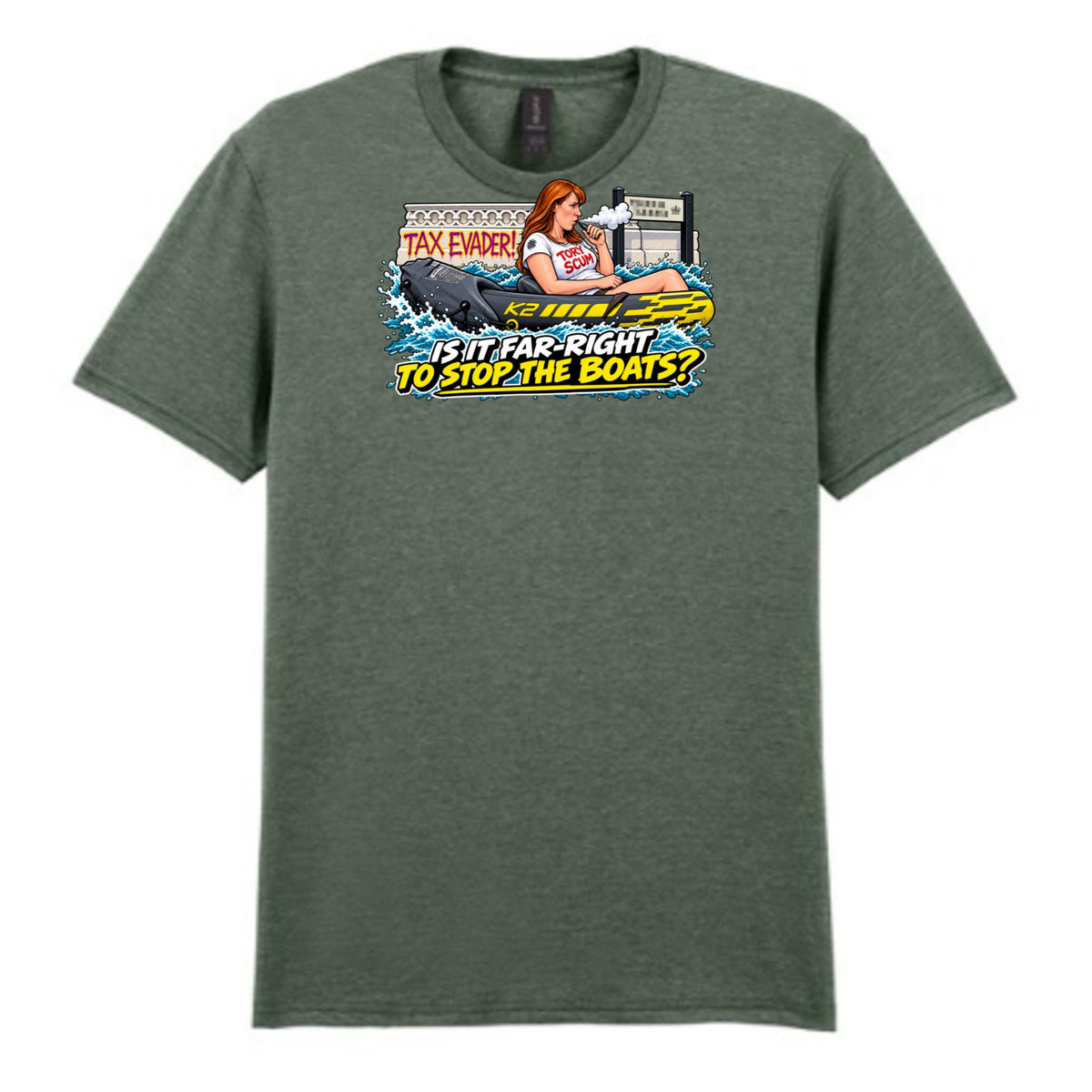 Mockup - Heather Military Green
