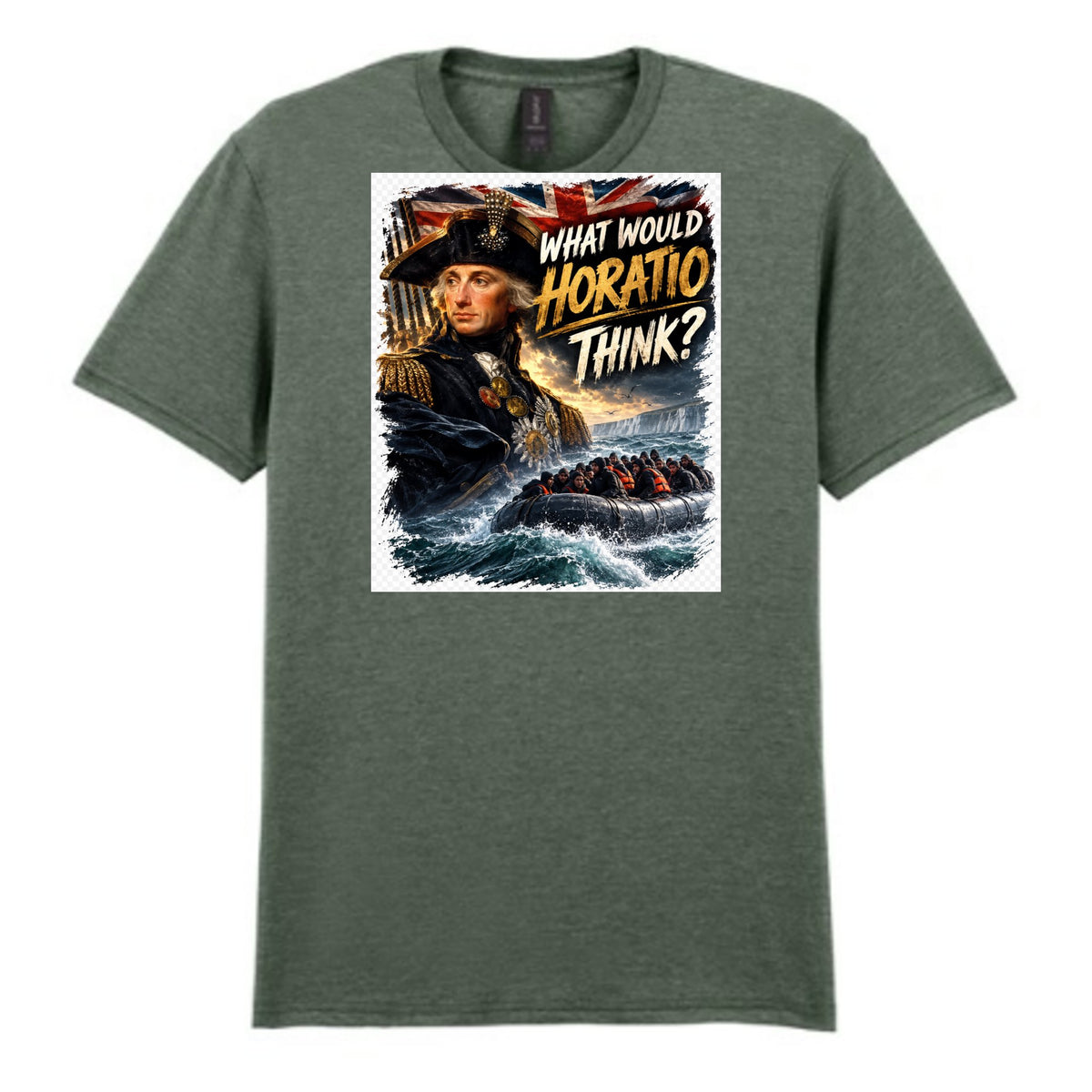 Mockup - Heather Military Green