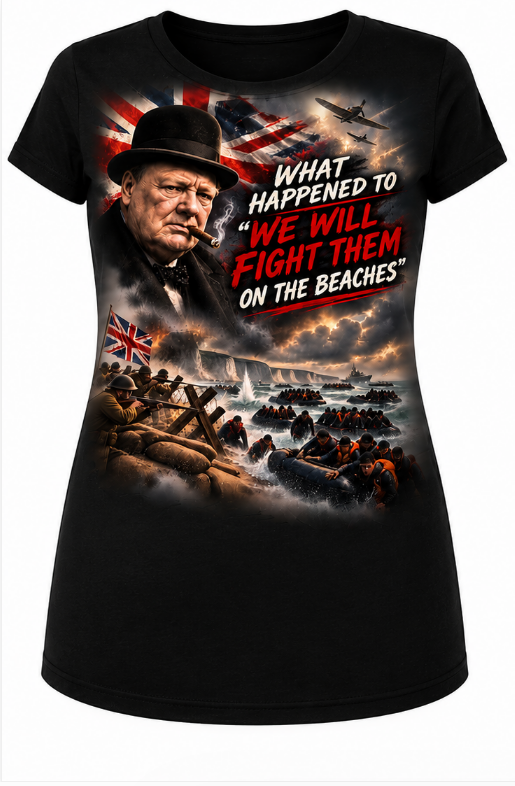 FIGHT THEM ON THE BEACHES Women's T-Shirt